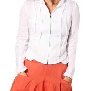 Inizio Italian Linen Zip Jacket